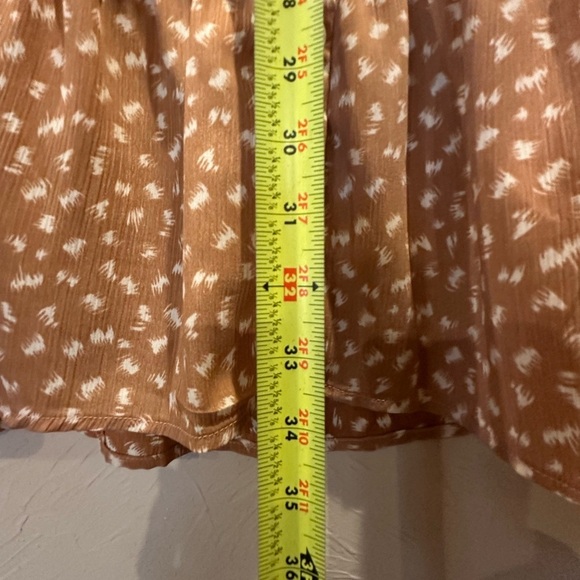 Love Brown and White Ruffled Tiered Sundress R1 - Picture 5 of 6